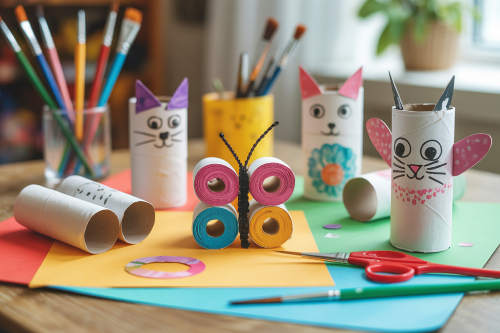 Activité manuelle avec rouleau de papier toilette : 47 idées créatives